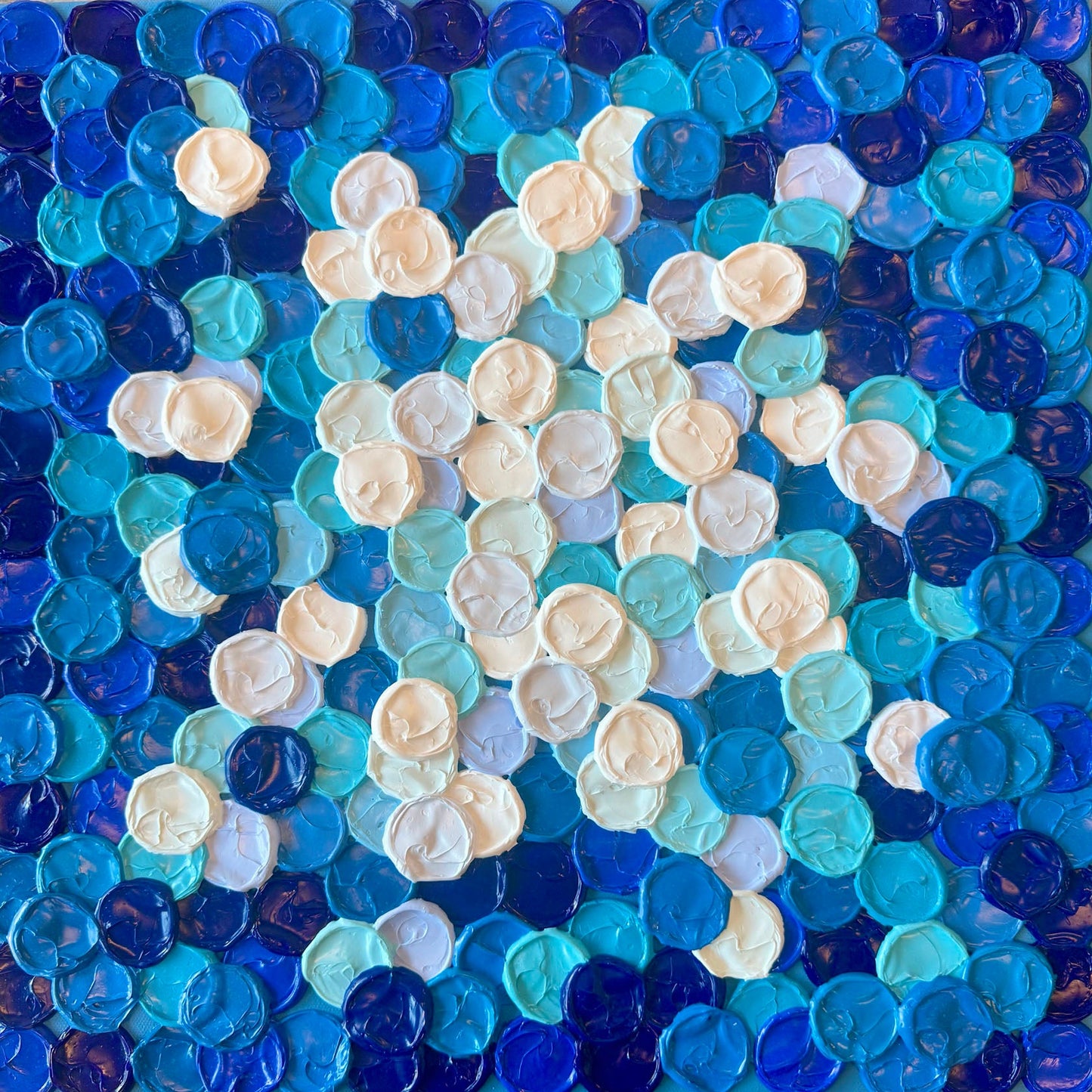 Alex Hunt - Intuition Acrylic on 16 x 16 Gallery Depth Canvas