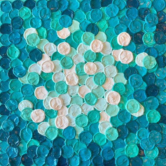 Alex Hunt - Pure Energy Acrylic on 16 x 16 Gallery Depth Canvas