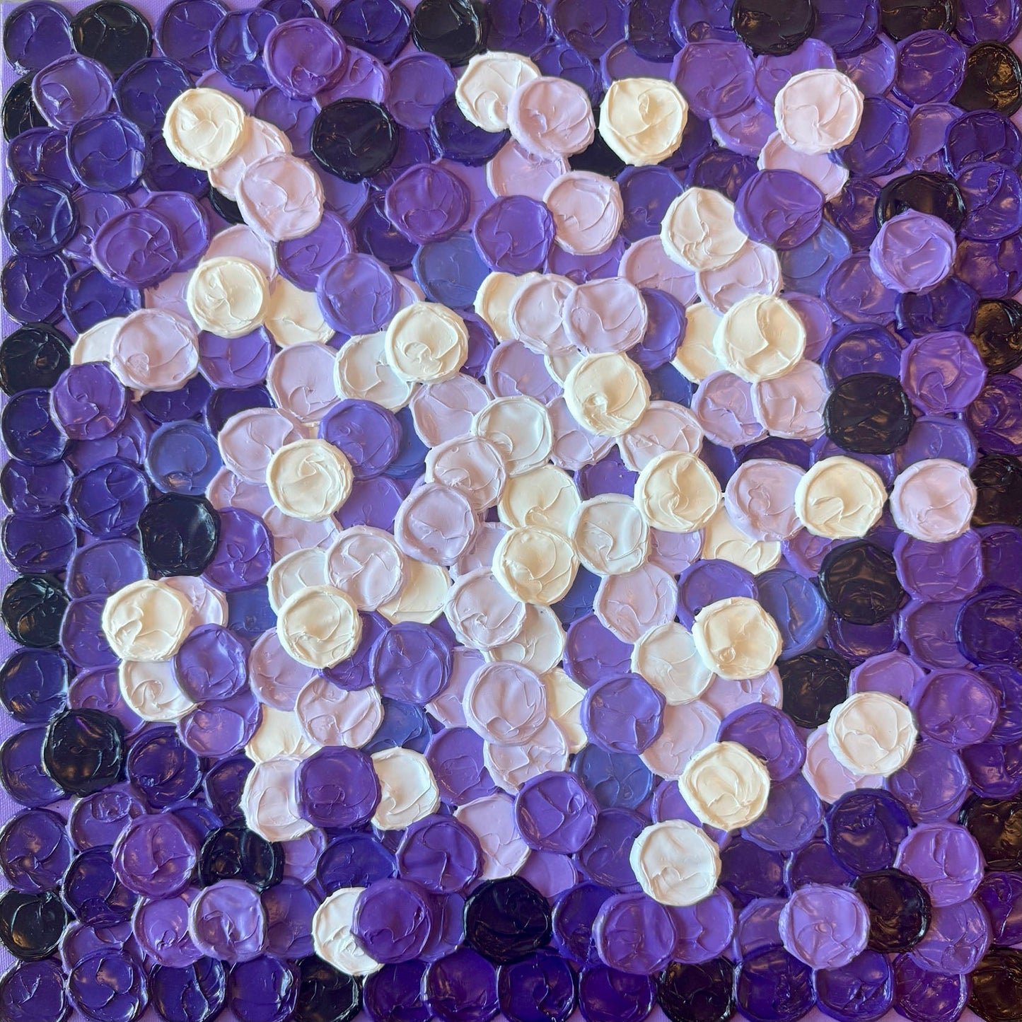 Alex Hunt - Sweet Lavender Acrylic on 16 x 16 Gallery Depth Canvas