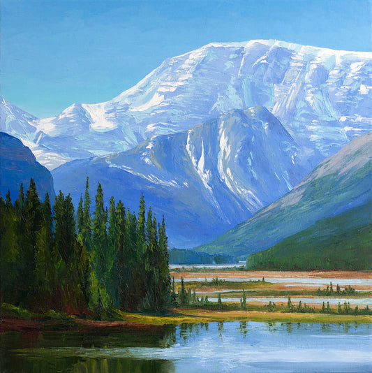 Anne deJong - Renewal Oil on 16 x 16 Gallery Depth Canvas