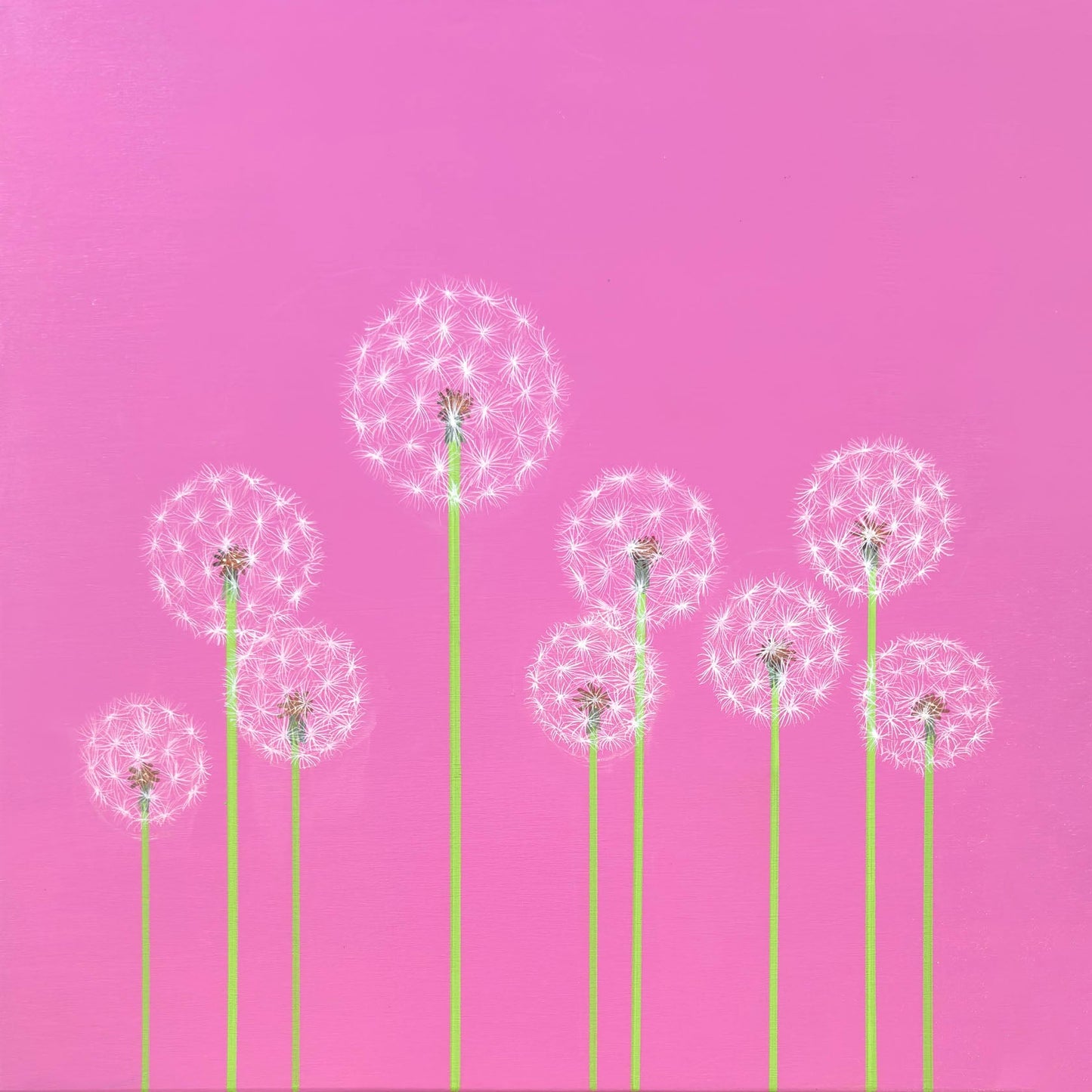 Arwynn Davey - Field of Wishes Acrylic on 16 x 16 Gallery Depth Panel