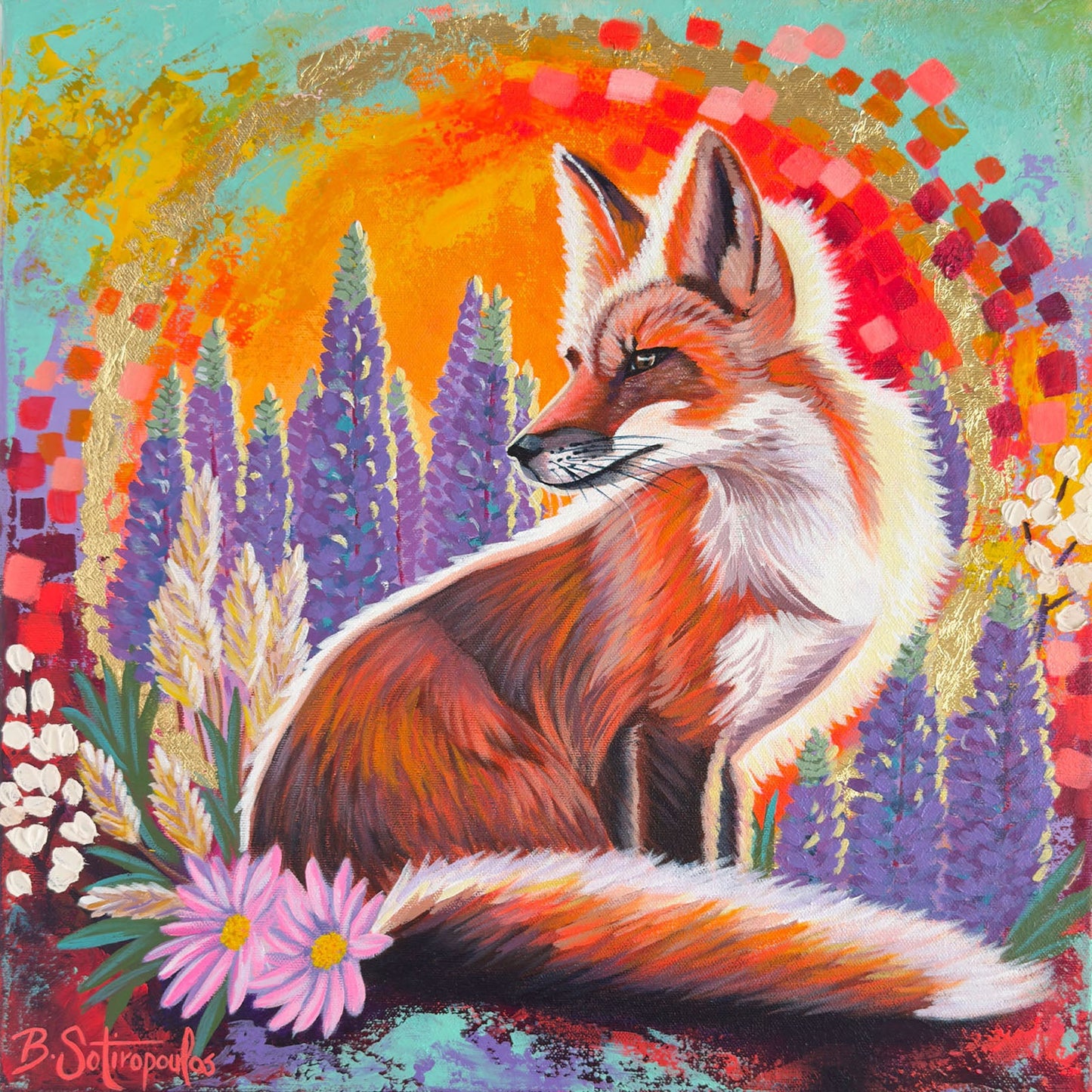Barb Sotiropoulos - Evolve Acrylic on 16 x 16 Gallery Depth Canvas