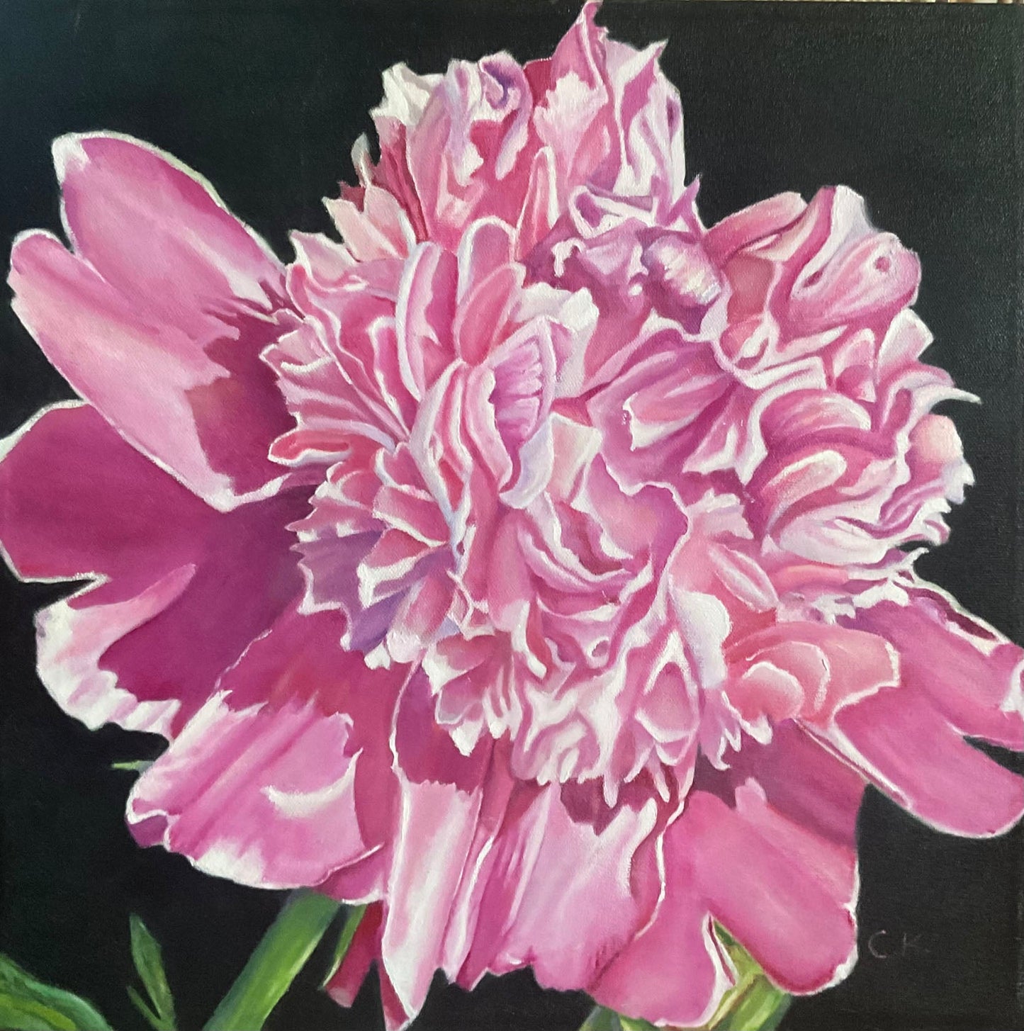 Christiane Kingsley - Guinevere Oil on 16 x 16 Gallery Depth Canvas
