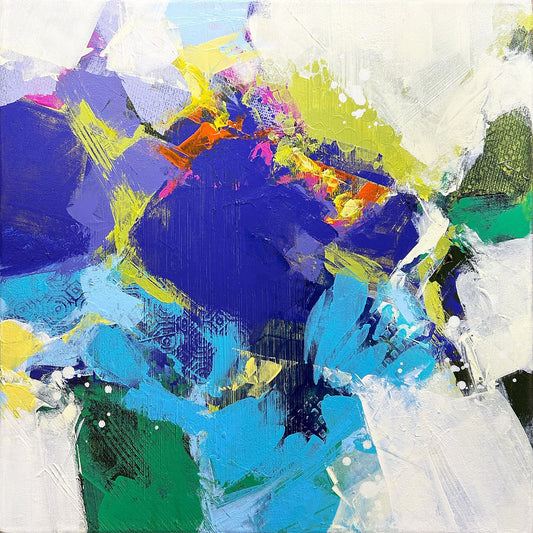 Cobie Cruz - A Memory of Rain Acrylic on 16 x 16 Gallery Depth Canvas