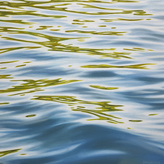 Emily Bickell - Floating Canopy Oil on 16 x 16 Gallery Canvas