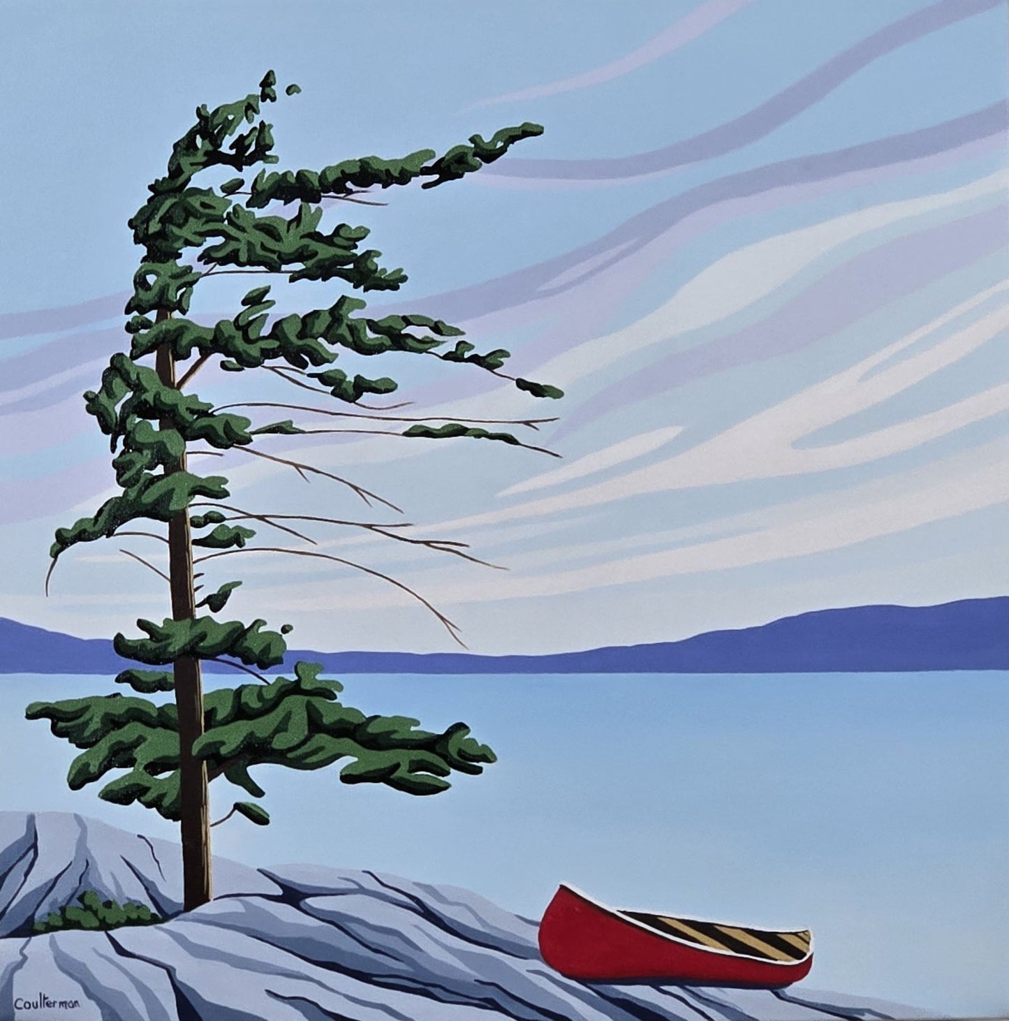 Jaynie Coulterman - Lonesome Pine Acrylic on 16 x 16 Gallery Depth Canvas