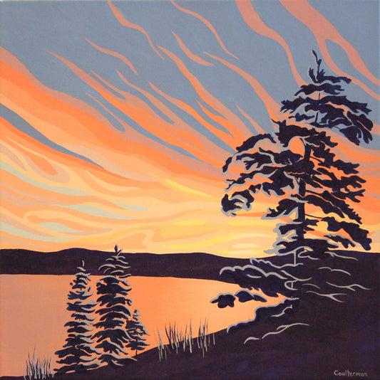Jaynie Coulterman - Resplendence Acrylic on 16 x 16 Gallery Depth Canvas