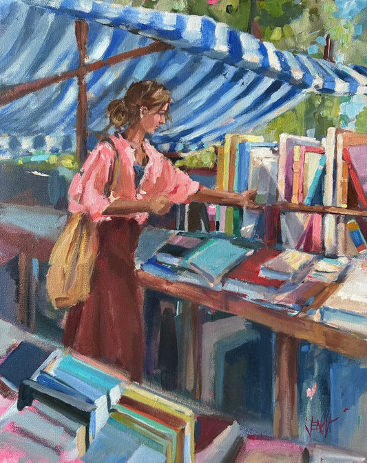 Jen Vandenbroek - Good Stories Stick Acrylic on 16 x 20 Gallery Canvas