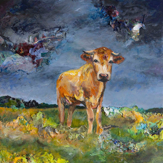Jill Thompson - Miss Brie Acrylic on 16 x 16 Gallery Depth Canvas