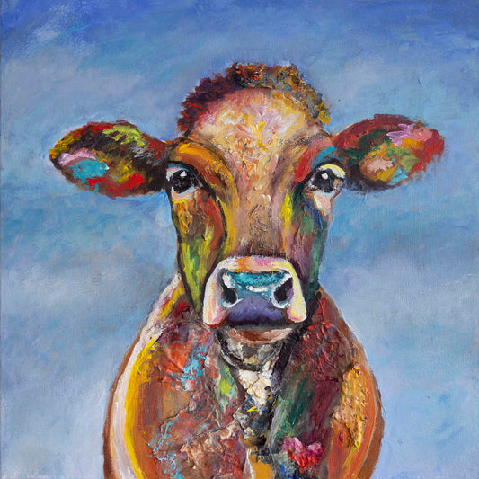 Jill Thompson - Miss Cheddar Acrylic on 16 x 16 Gallery Depth Canvas