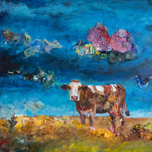 Jill Thompson - Miss Gouda Acrylic on 16 x 16 Gallery Depth Canvas