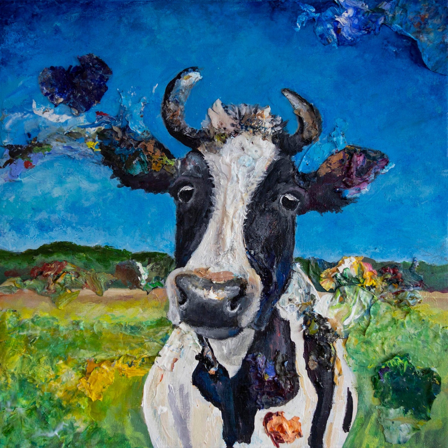 Jill Thompson - Miss Marble Acrylic on 16 x 16 Gallery Depth Canvas
