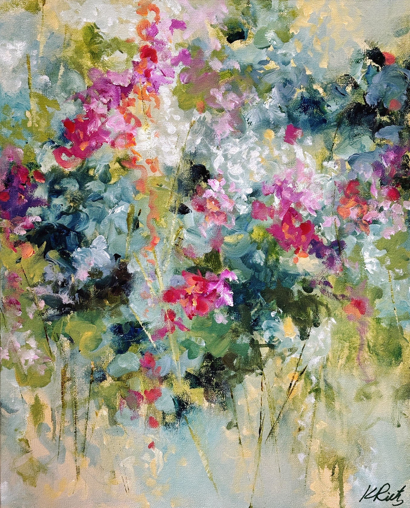 Kathleen Rietz - The Meadows Melody Acrylic on 16 x 20 Gallery Depth Canvas
