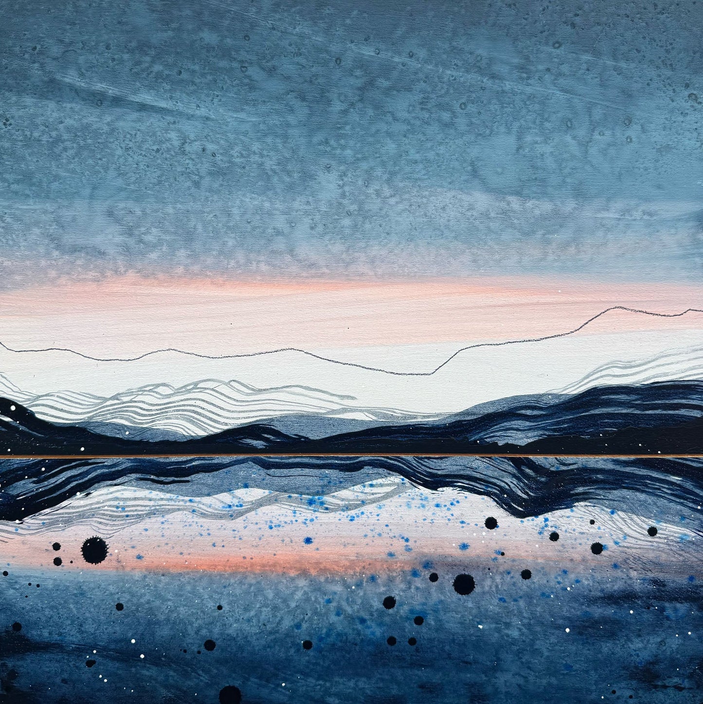 Kerry Langlois - The Light We Found Acrylic on 16 x 16 Gallery Depth Birch Panel