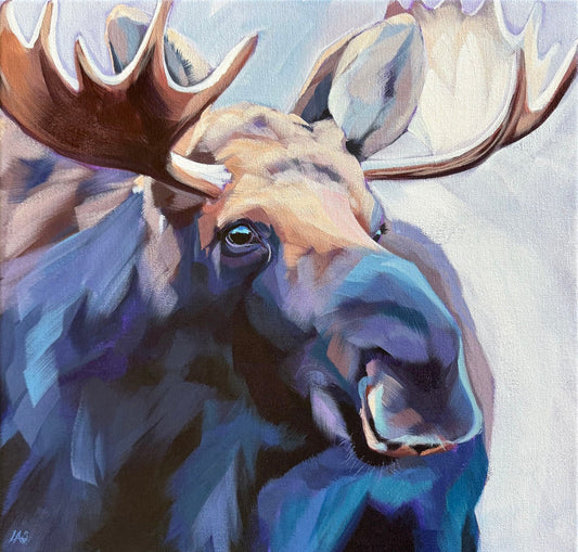 Leslie Starr - Sylas Acrylic on  16 x 16 Gallery Canvas