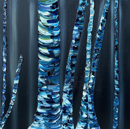 Mary Perkins - Sepulchre Oil on 16 x 16 Gallery Depth Canvas