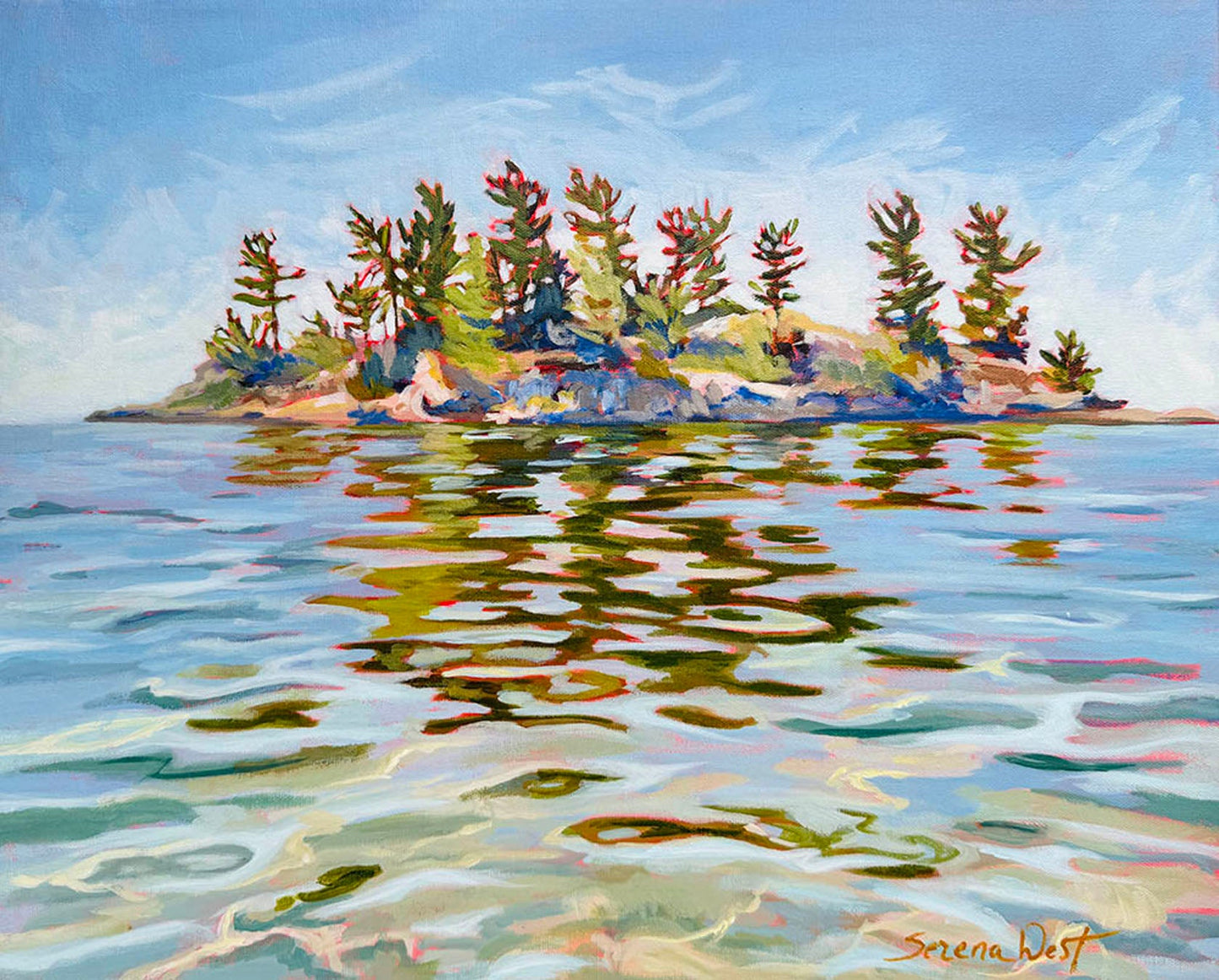 Serena West - Into Still Water Acrylic on 16 x 20 Gallery Depth Canvas