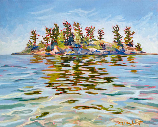 Serena West - Into Still Water Acrylic on 16 x 20 Gallery Depth Canvas