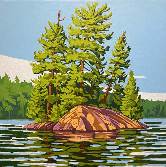 Victoria Campbell - Echo of Stone 16 x 16 Acrylic